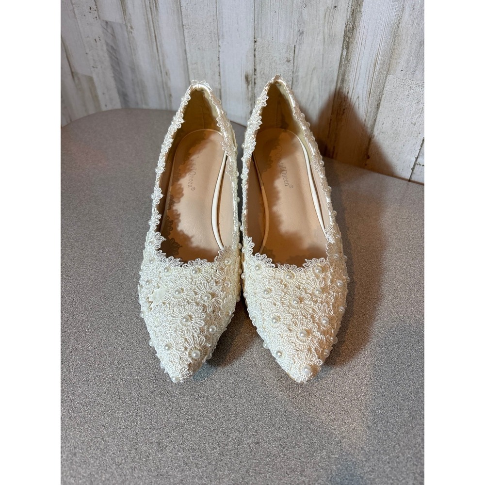 Crystal Queen Wedding Bride Shoes‎ size 42
